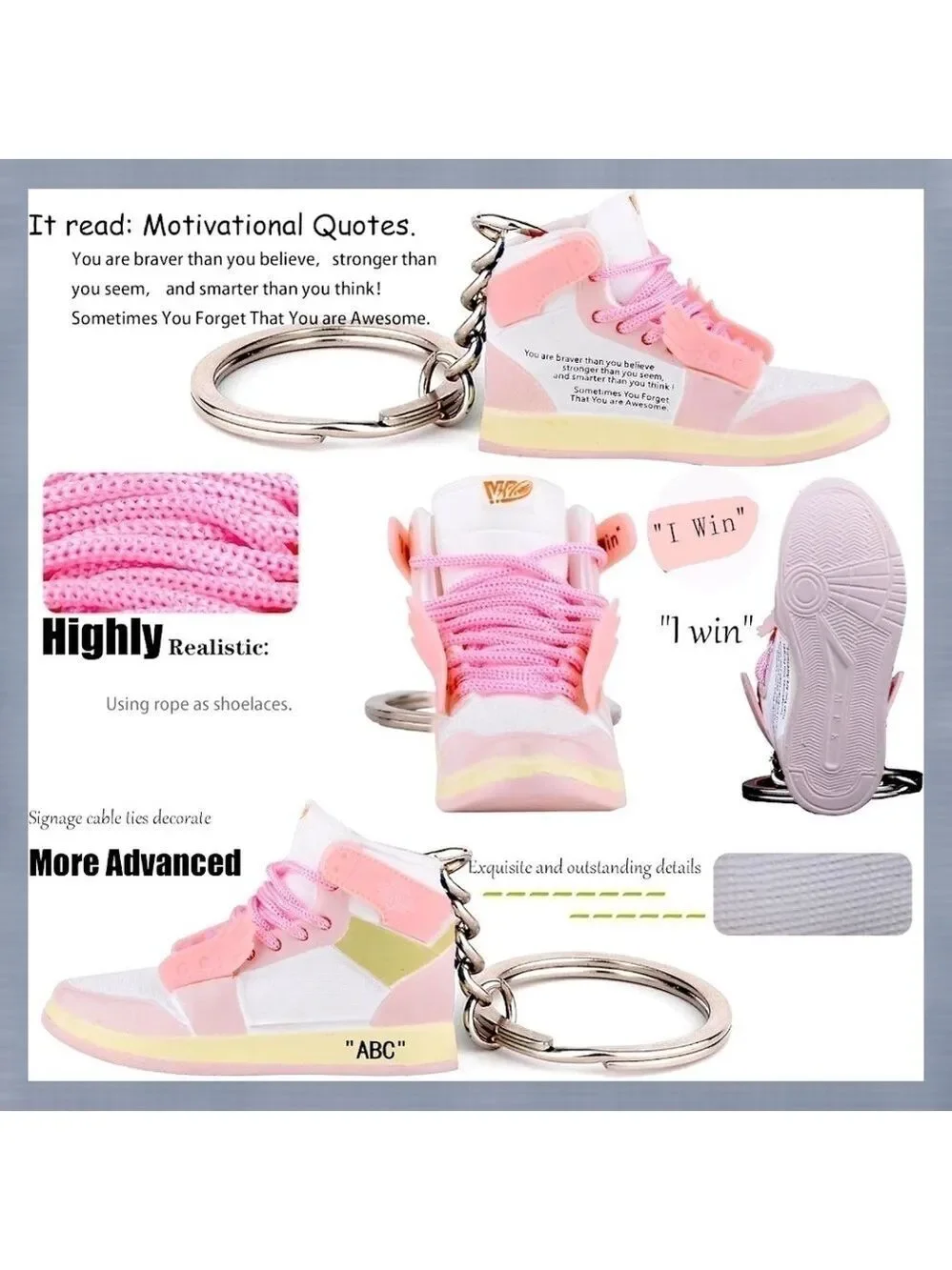 3D Mini Sneaker & Basketball Collectors Edition Keychain with 3D Shoebox